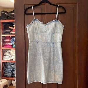 Idem ditto acid washed denim dress